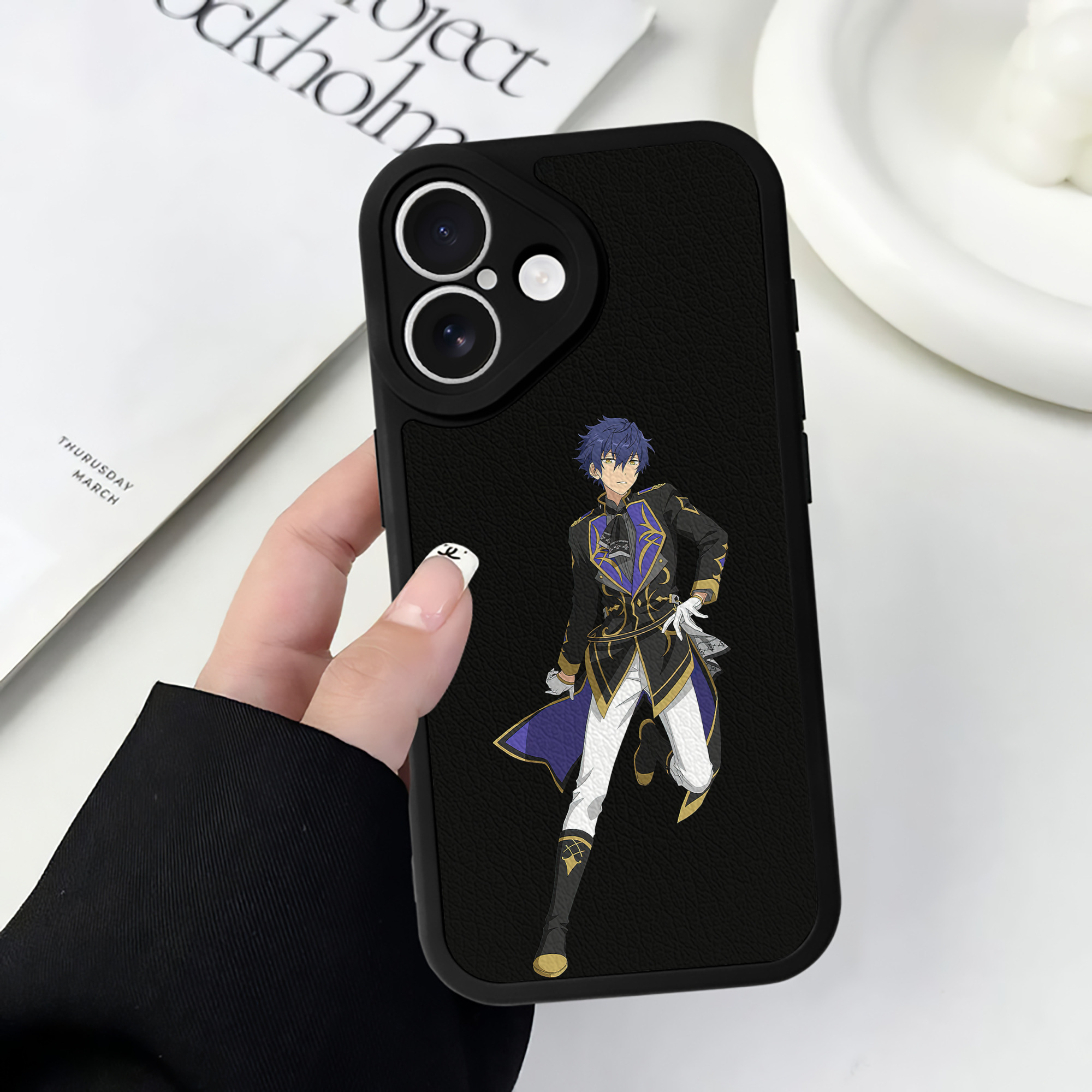 （画像用） あんさんぶるスターズ! Ensemble Stars 【iPhone 16シリーズ対応】シリコンスマホケース（レザー調） 材質：シリコン